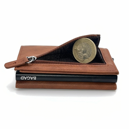 billetera bagad brown